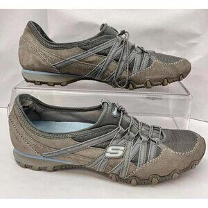 Skechers Cycling Shoes Womens Size 8.5 Trainers Gray Blue Sneakers SN 21139